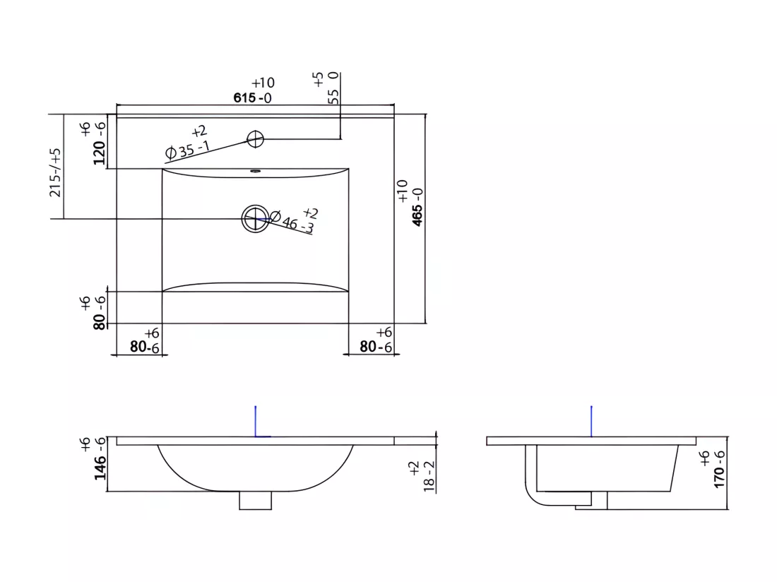 Meuble de salle de bain suspendu strié avec vasque à encastrer et colonne - Blanc mat - 80 cm - ZEVINI