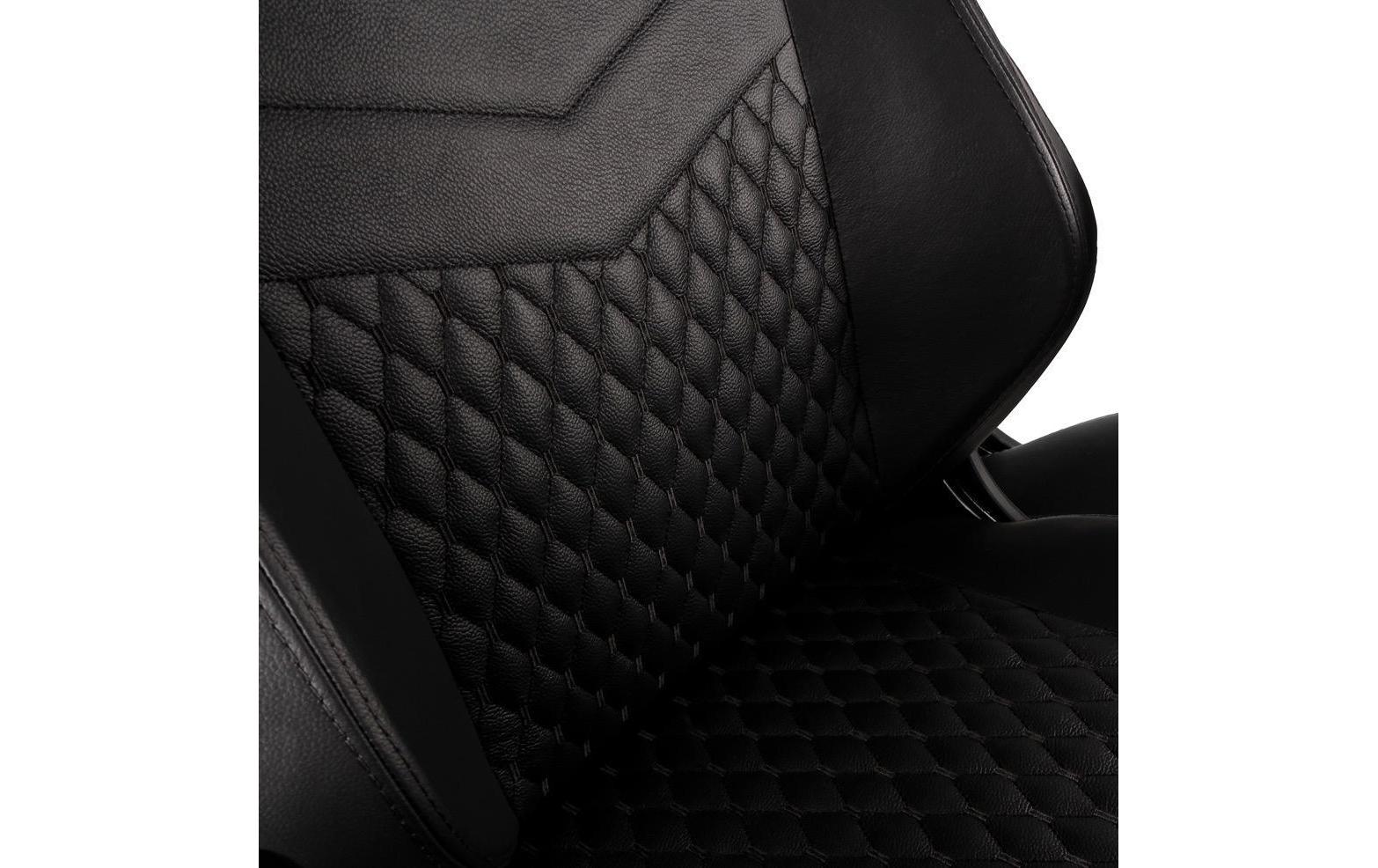 Gaming-Stuhl HERO Echtleder Schwarz<br>Ergonomischer Gaming-Stuhl