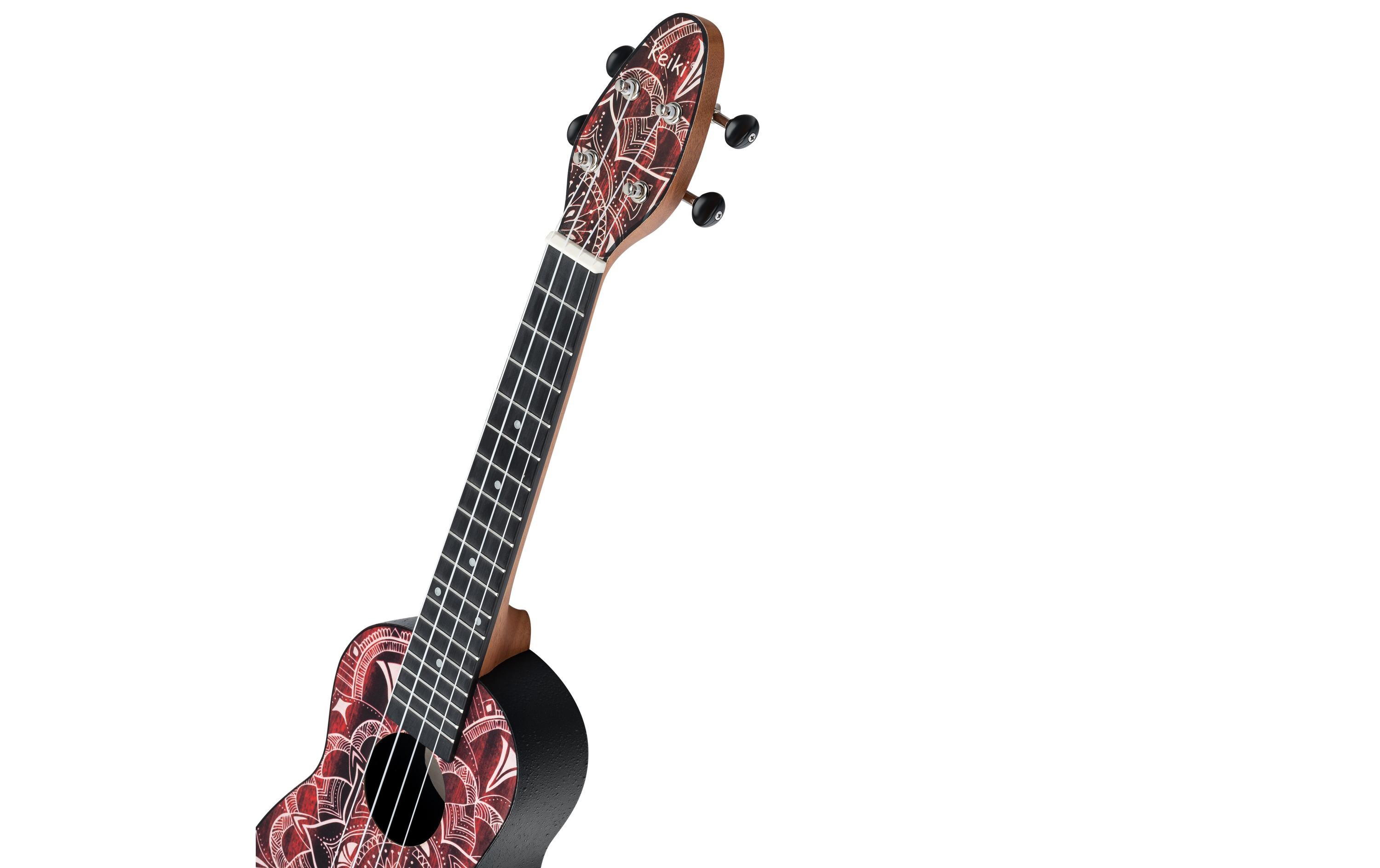Ukulele Keiki Package K2SS-RKC – Red KaleidoscopDer perfekte Einstieg in die Welt der Ukulele