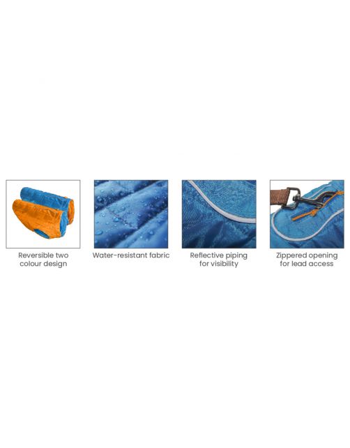 Kurgo Loft Jacket Rood&Antraciet - Hondenjas