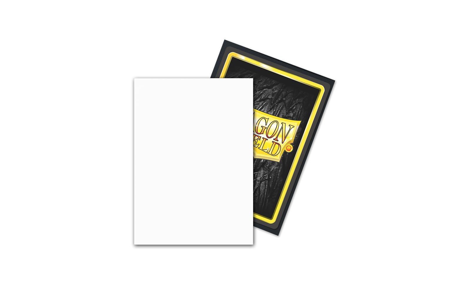 Kartenhülle Dual Matte: Snow Standardgrösse Weiss 100Deckbox mit 100 Kartenhüllen im Format 63 x 88 mm