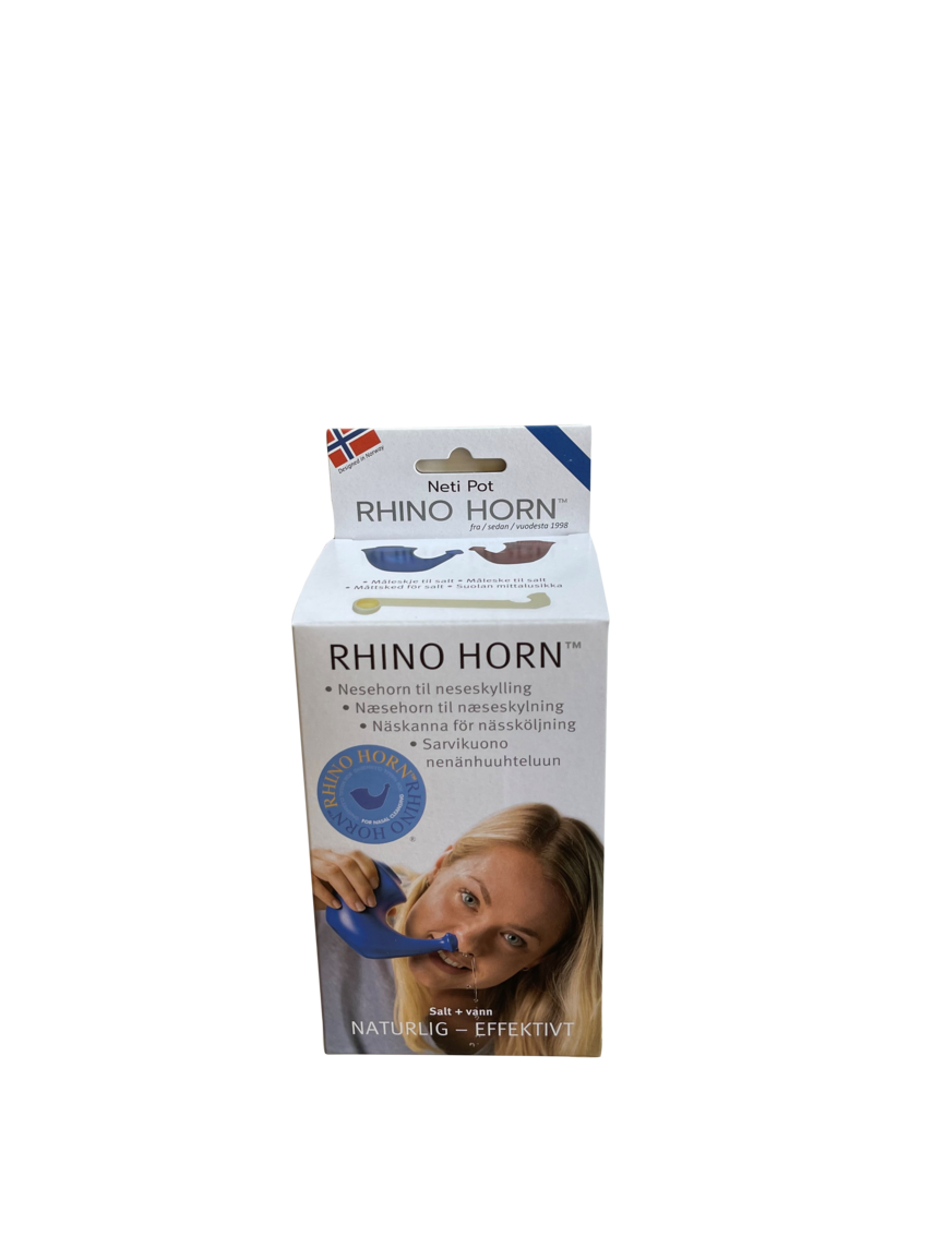 Rhino horn blå 1 stk neseskyller