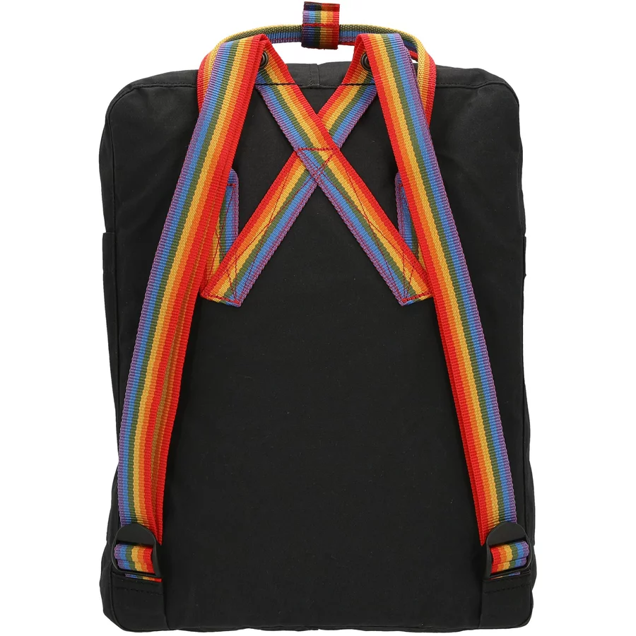 Fjällräven Kånken Rainbow - Rucksack 38 cm black-rainbow pattern