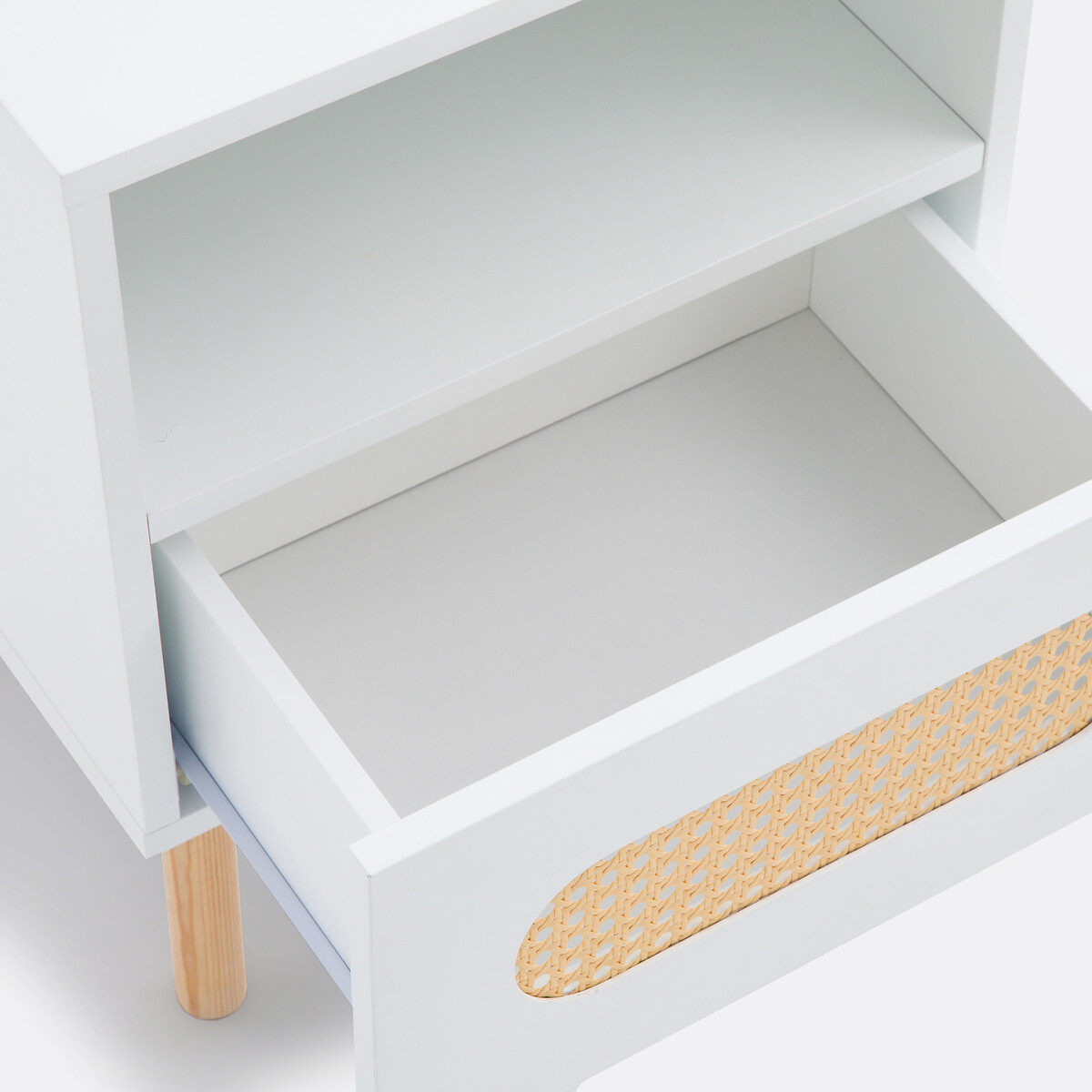 SO'HOME<br>Mesa de cabeceira com 1 gaveta em vime, Pacome