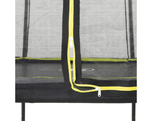 EXIT Silhouette trampoline met veiligheidsnet Ø 244 cm zwart