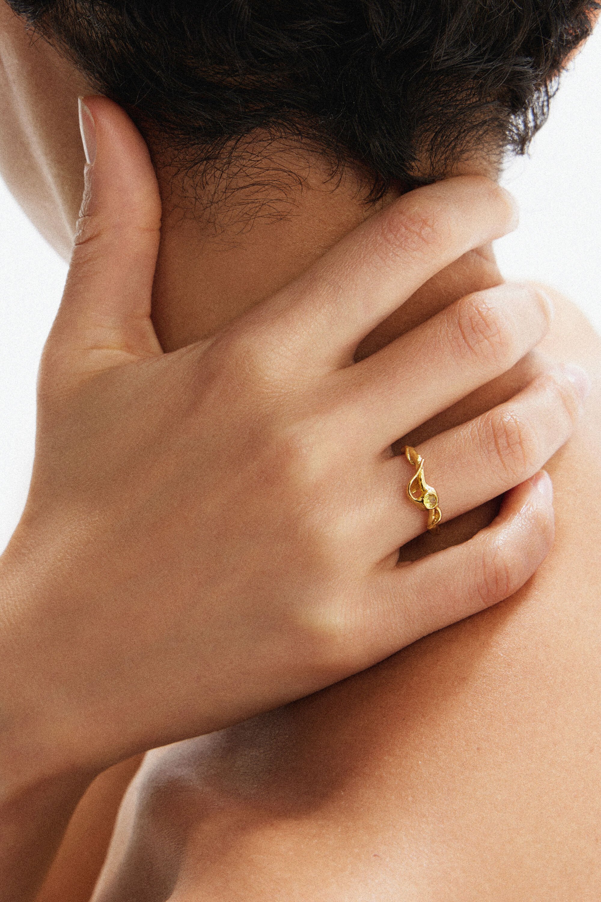 Bague zirconite plaquée or Zalio