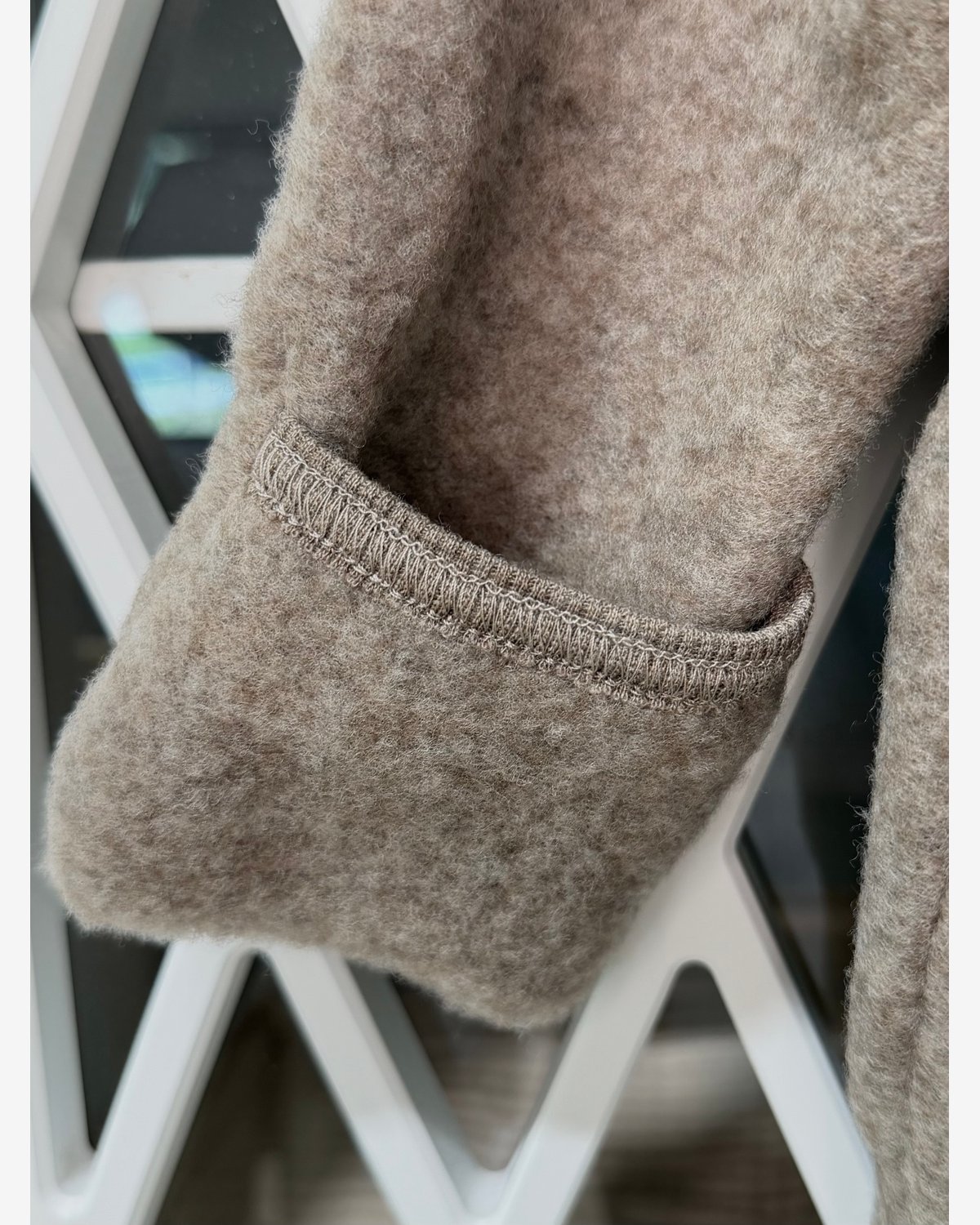 Ulldress i ullfleece – Varm, 100% Merino | Pram Suit Ears Wool Fleece