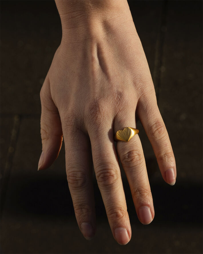 ByBiehl Just Love Ring -GP Gold plated silv