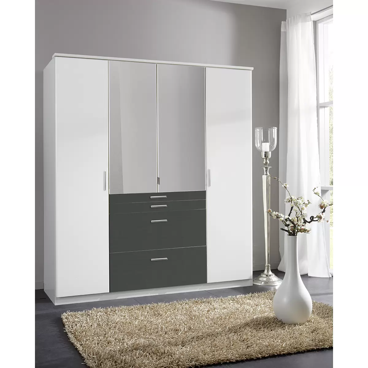 Kleiderschrank Aachen weiss