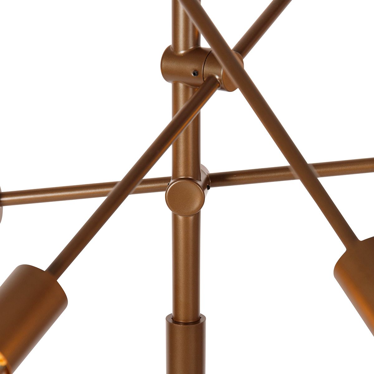 Industriële hanglamp donkerbrons 6-lichts - Sydney