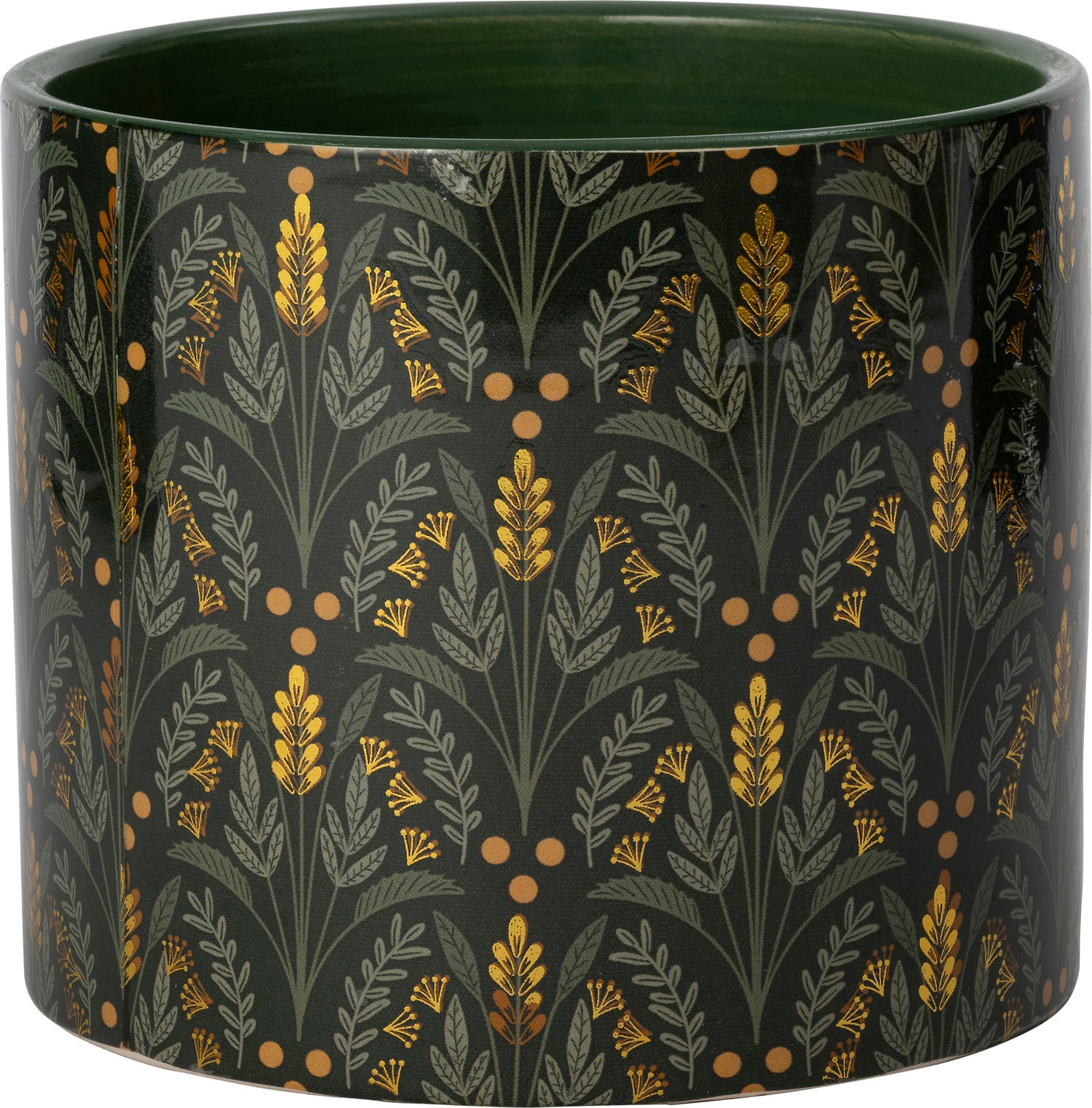 Intratuin bloempot Renea groen D 13 H 11 cm