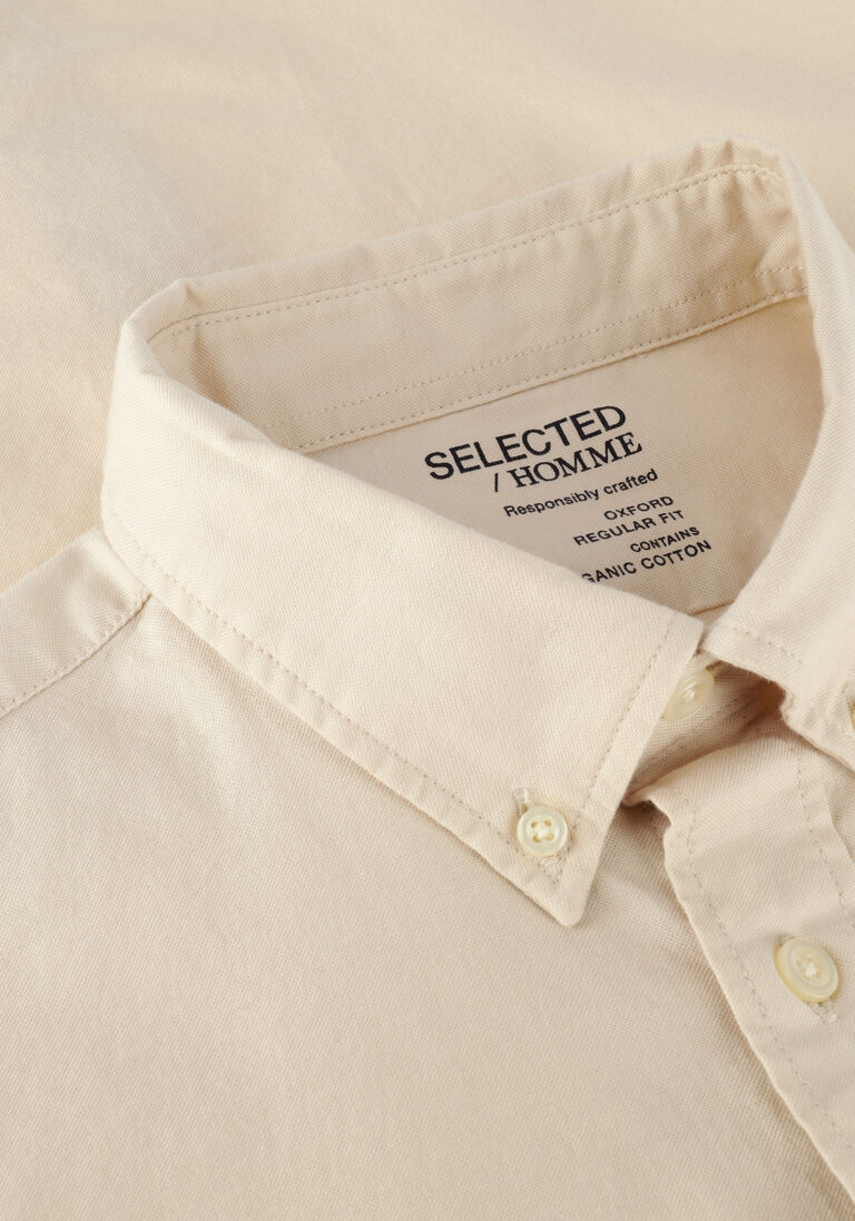 SELECTED HOMME beige selected homme casual overhemd slhregrick-ox flex shirt ls
