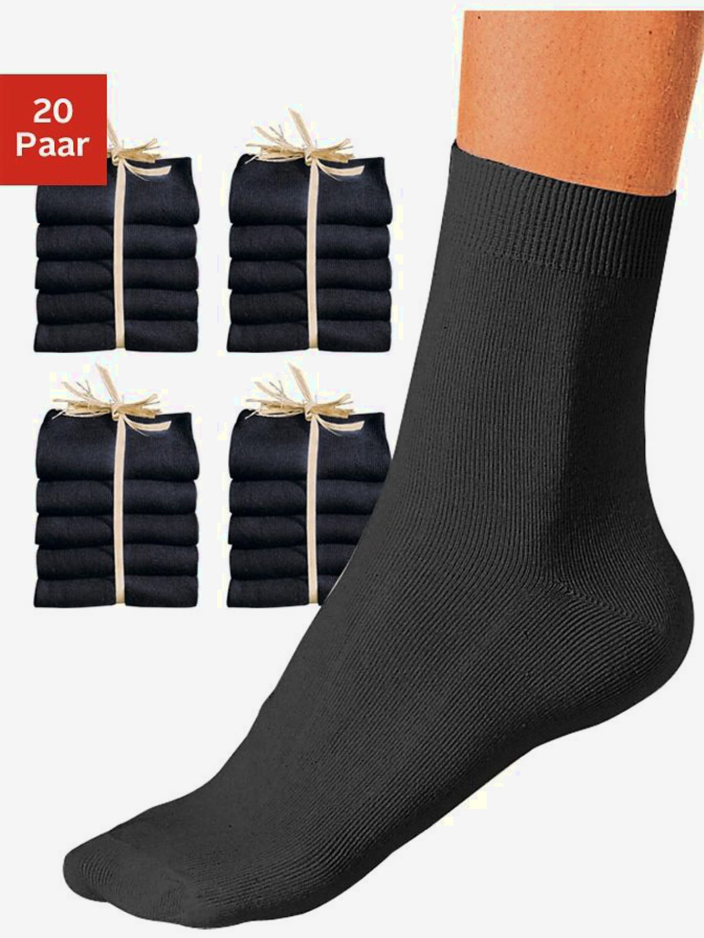 Chaussettes tout uni sans logo