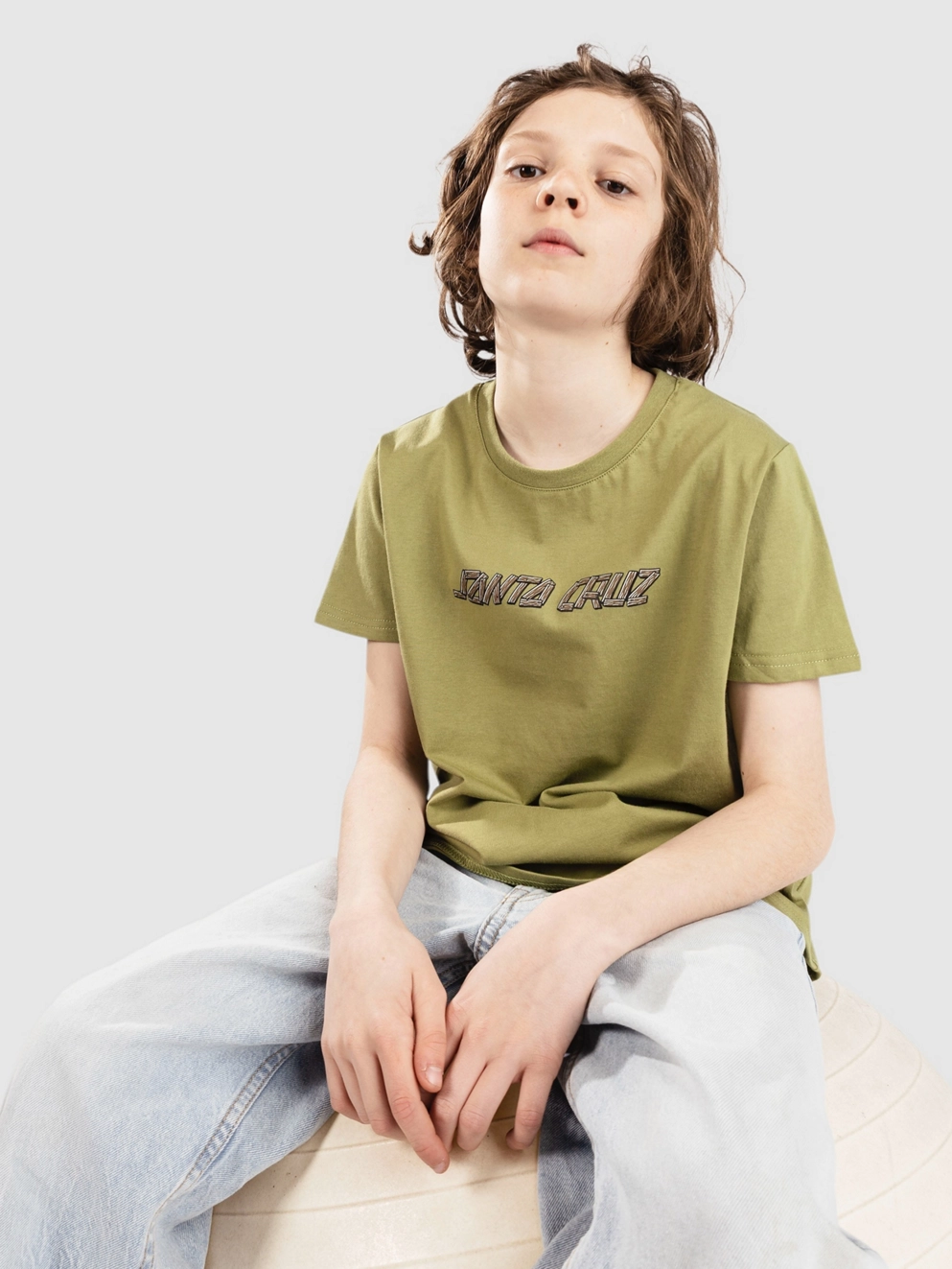 Santa Cruz Screaming Grizzly Kids T-Shirt iguana
