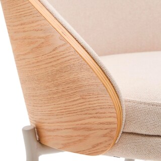 Kave Home Barhocker EAMY Chenille-Bezug beige/braun/beige