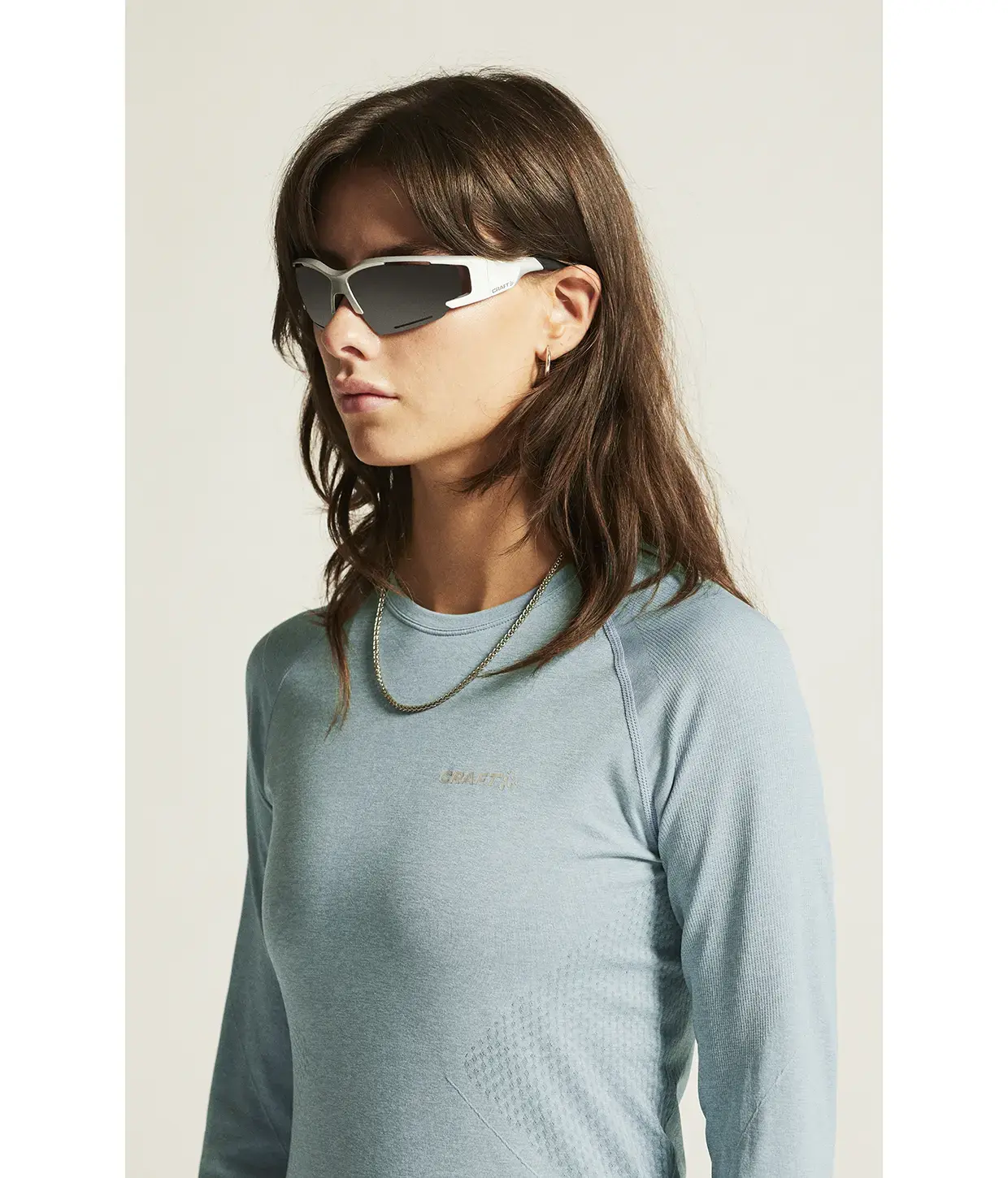 Craft CORE Dry Active Comfort Thermoshirt Lange Mouwen Lichtblauw Dames