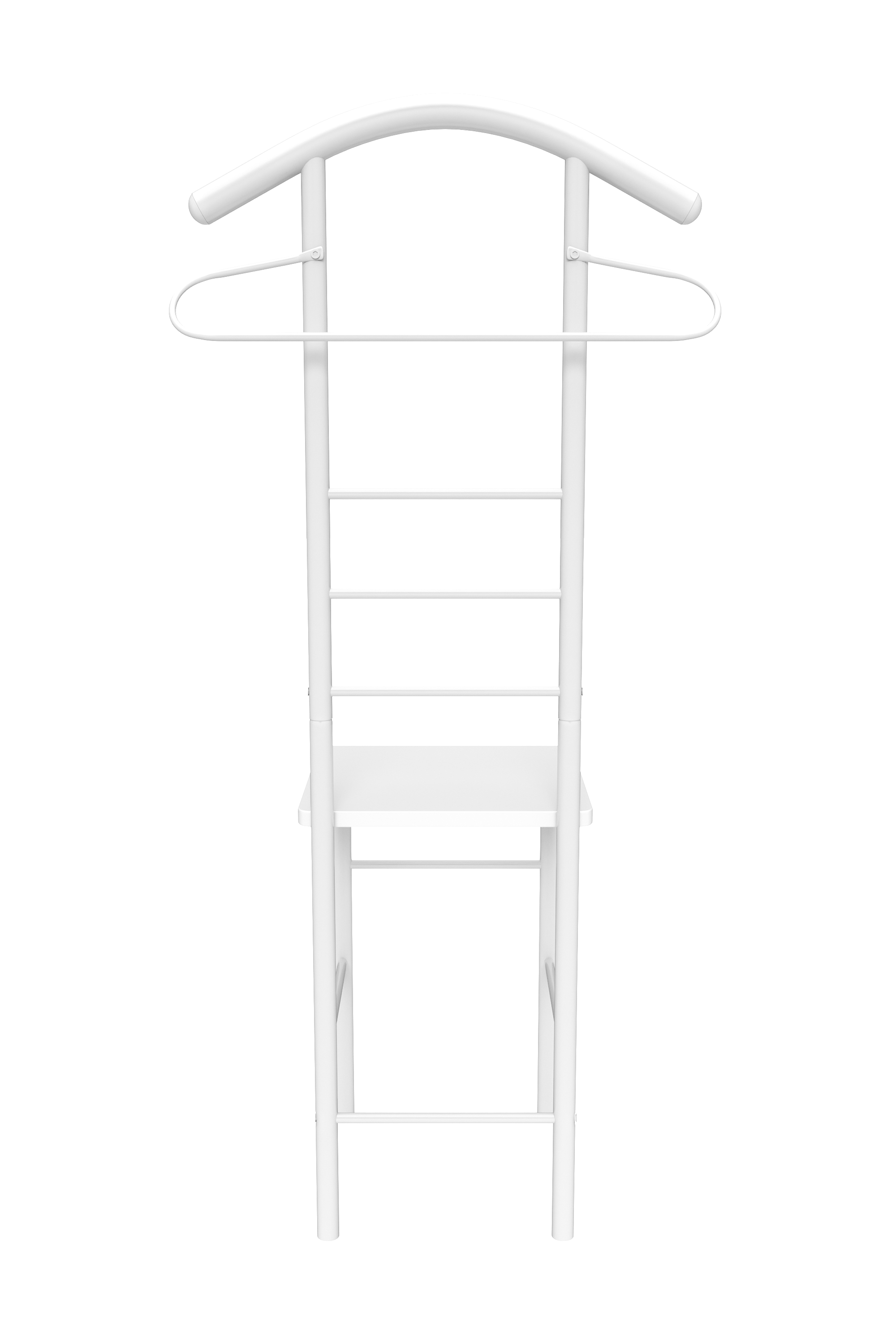 Herrendiener Kleiderständer 43 x 119 cm weiss