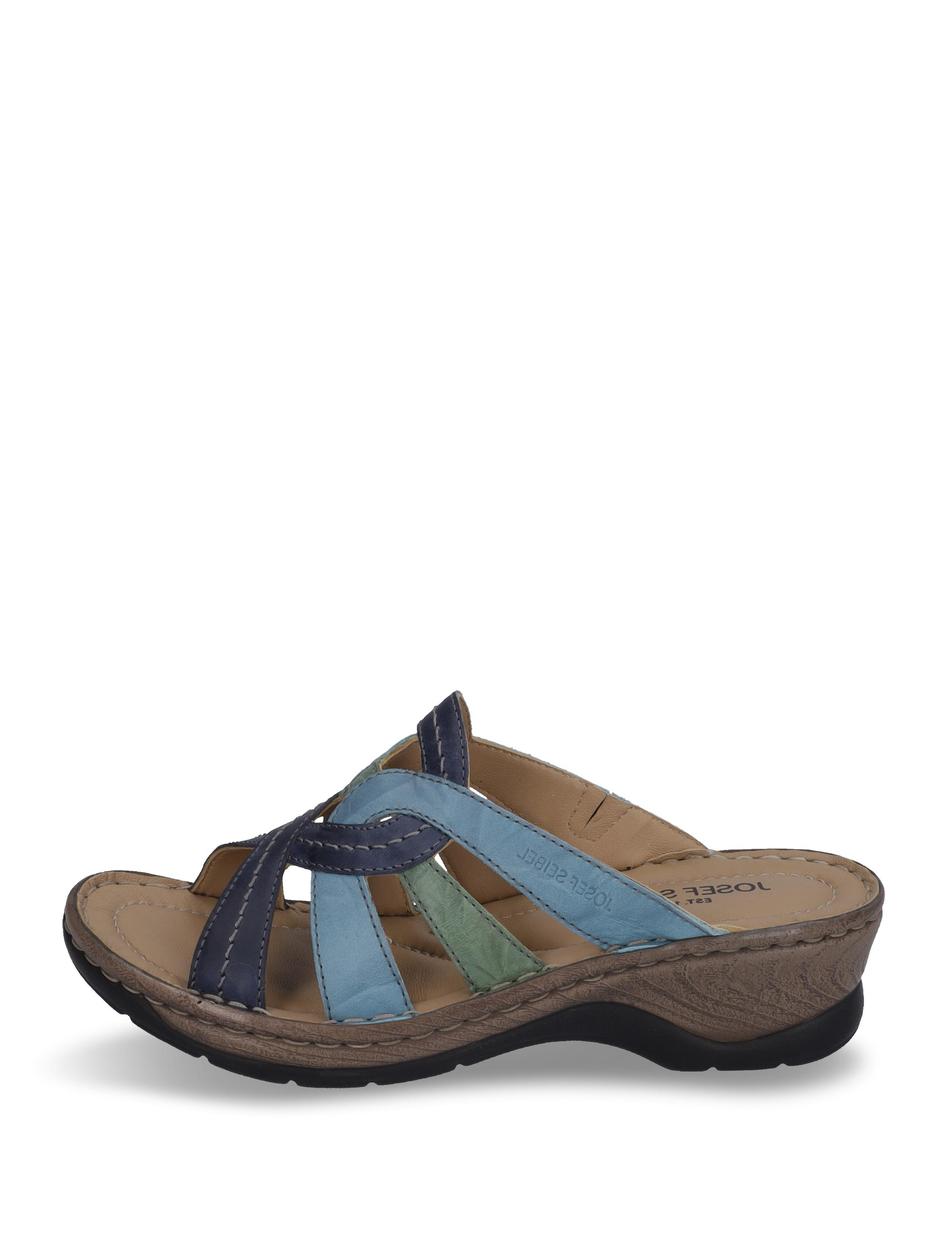 Clog Catalonia 01, dunkelblau-multi