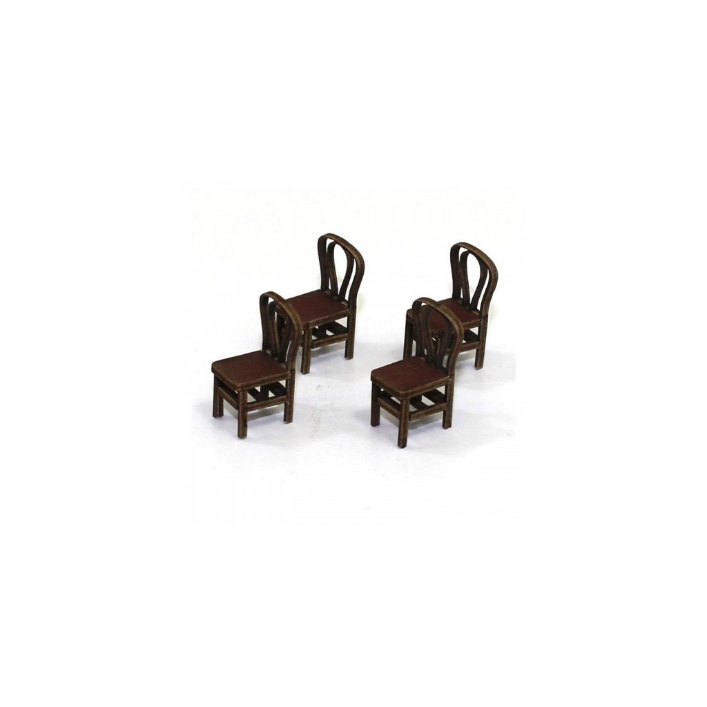 Chaises à Dossier Cintré (x4)
