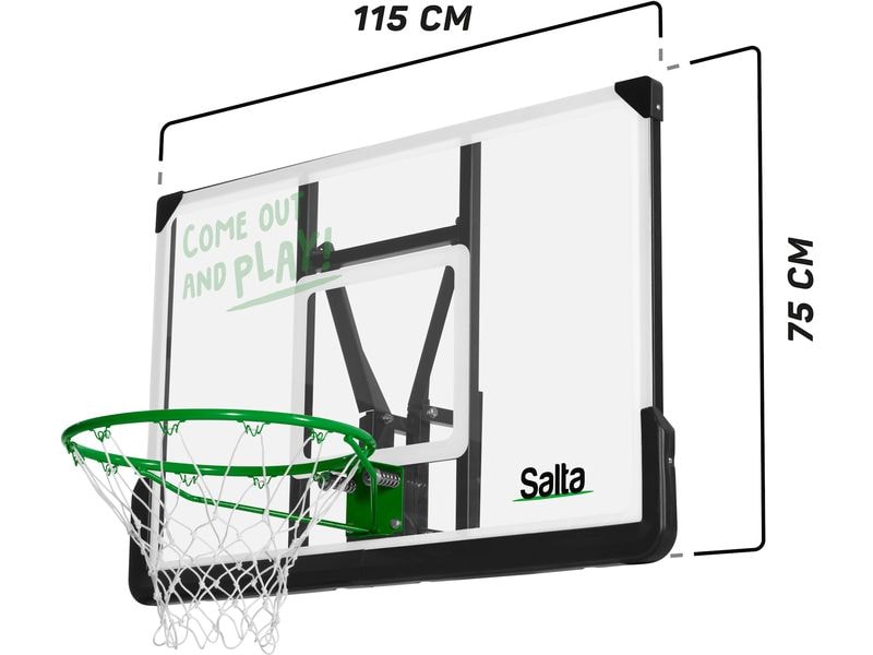 SALTA Basketballkorb Salta Center 110 x 71 x 60 cm Robustes und langlebiges Basketballbrett