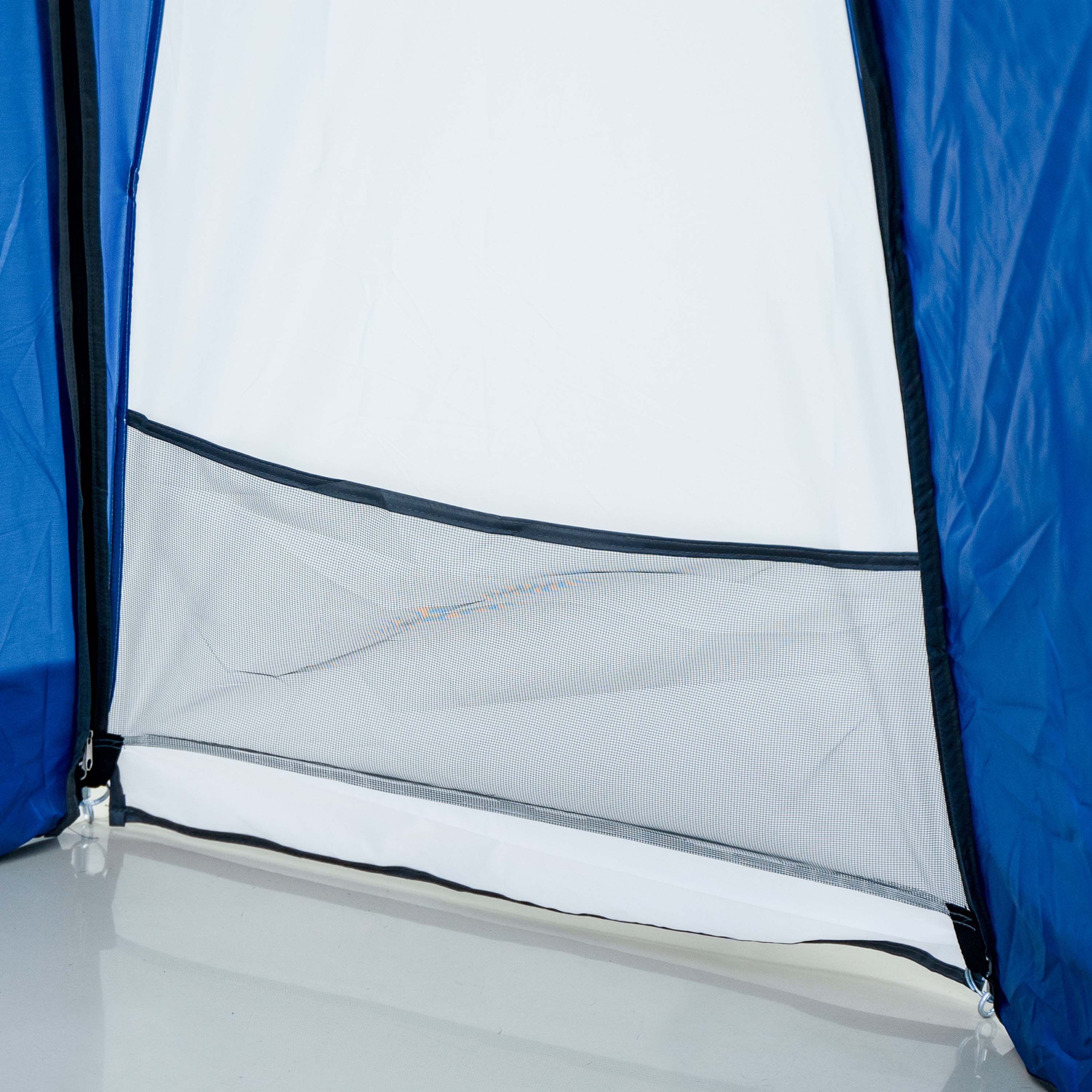 Pavillon LED KAYLA 3.5 x 3.5 m transparent/blau