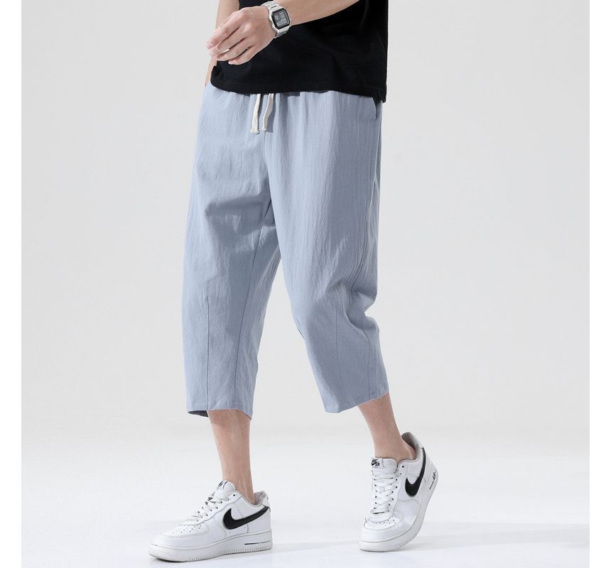 YIKES - Mid Rise Plain Capri Tapered Pants