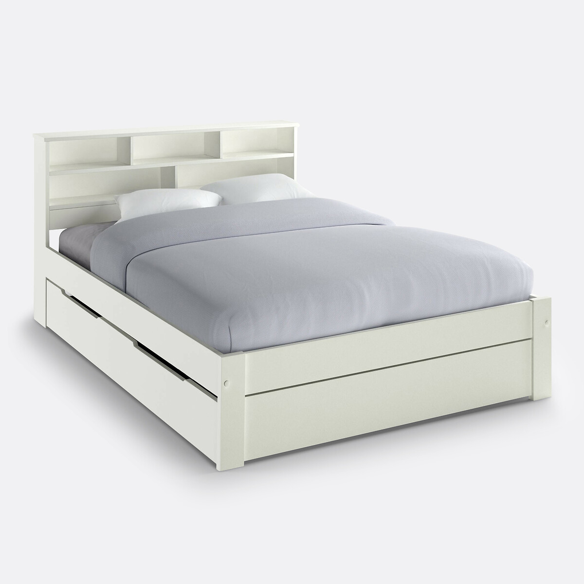 LA REDOUTE INTERIEURS<br>Cama em pinho maciço e MDF, com estrado de ripas Nikko