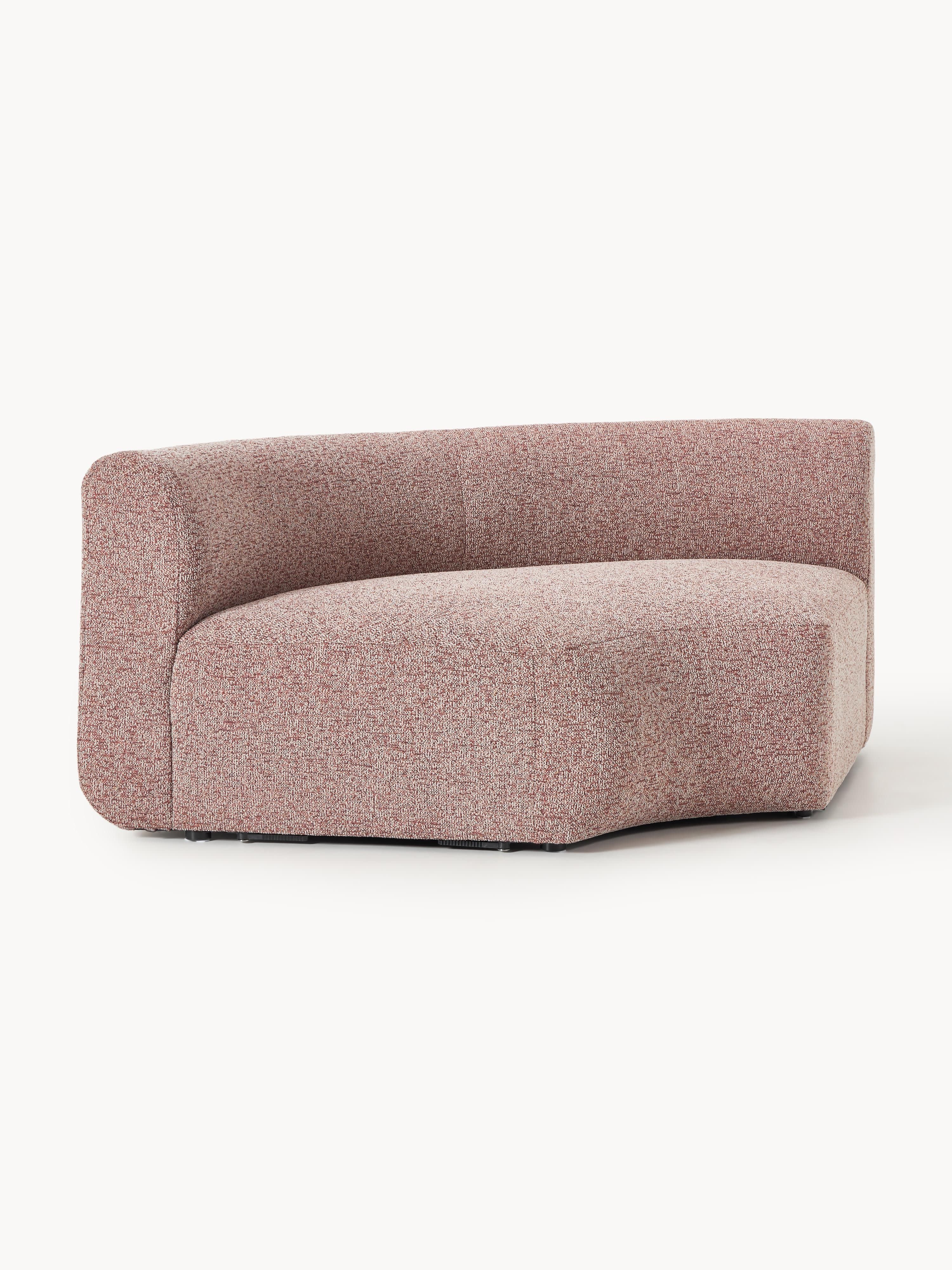 Ronde bouclé hoekmodule Sofia