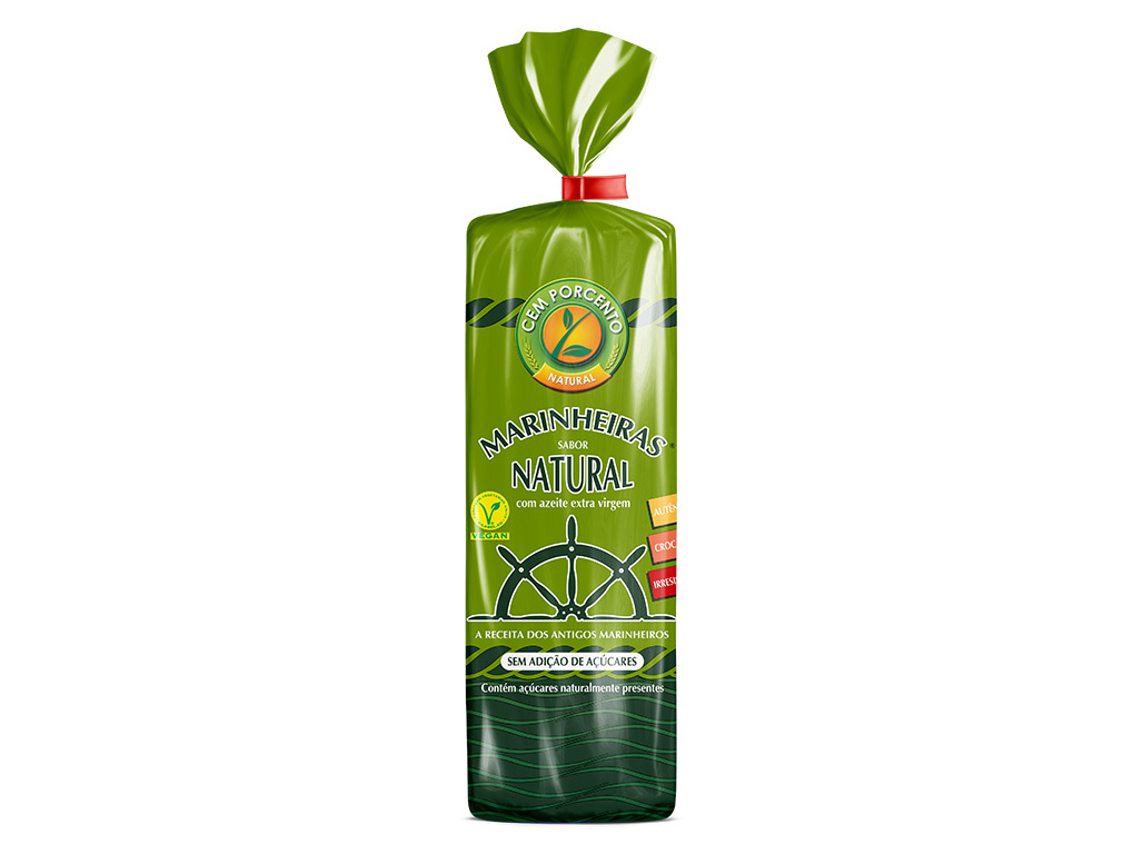 BOLACHAS CEM PORCENTO MARINHEIRAS 200G