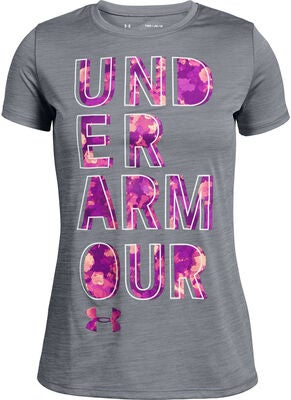 Under Armour Hybrid 2.0 Big Logo T-skjorte, Steel