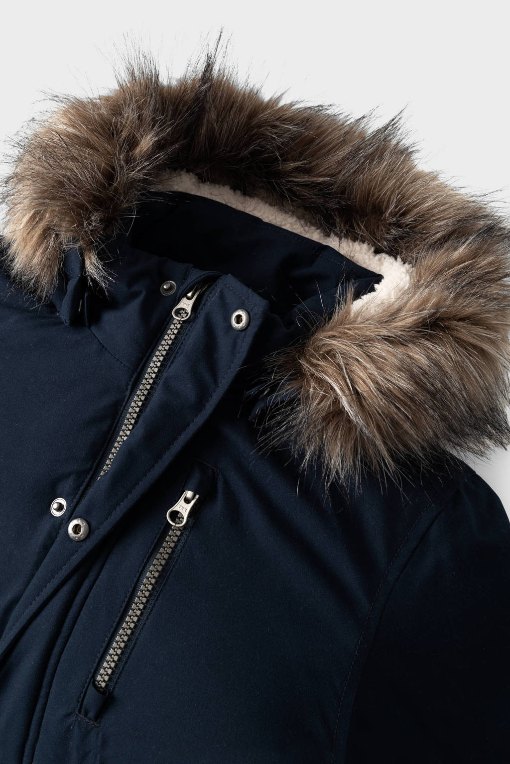 NAME IT gewatteerde winterjas NMMMASTER donkerblauw