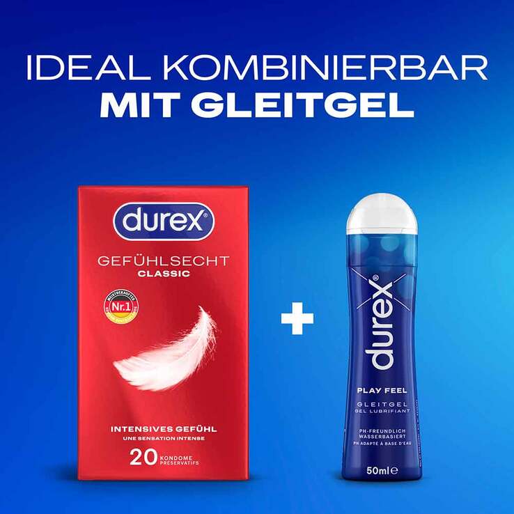 durex® Gefühlsecht Classic Kondome, 20 St
