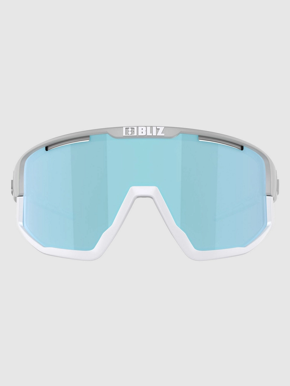BLIZ Active Eyewear Fusion Matt Light Grey Sunglasses smoke w ice blue multi
