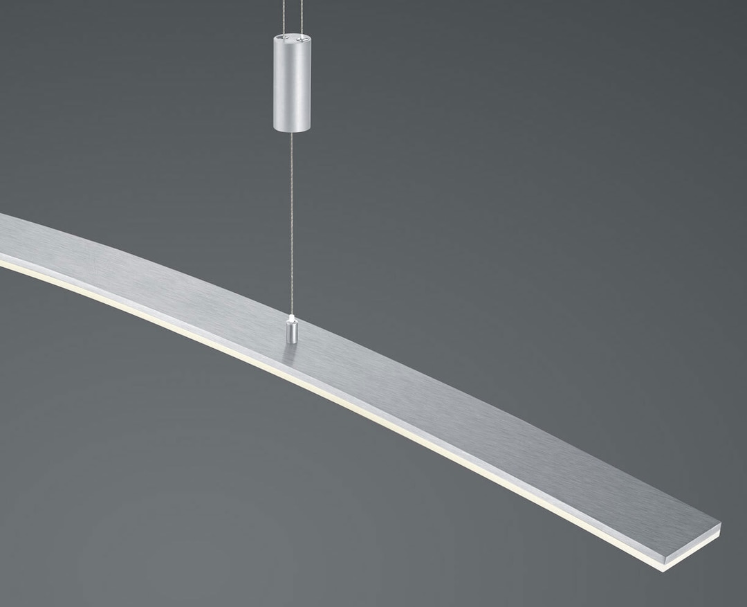HELL LED Pendelleuchte NEW LOIRE 100 cm alufarbig
