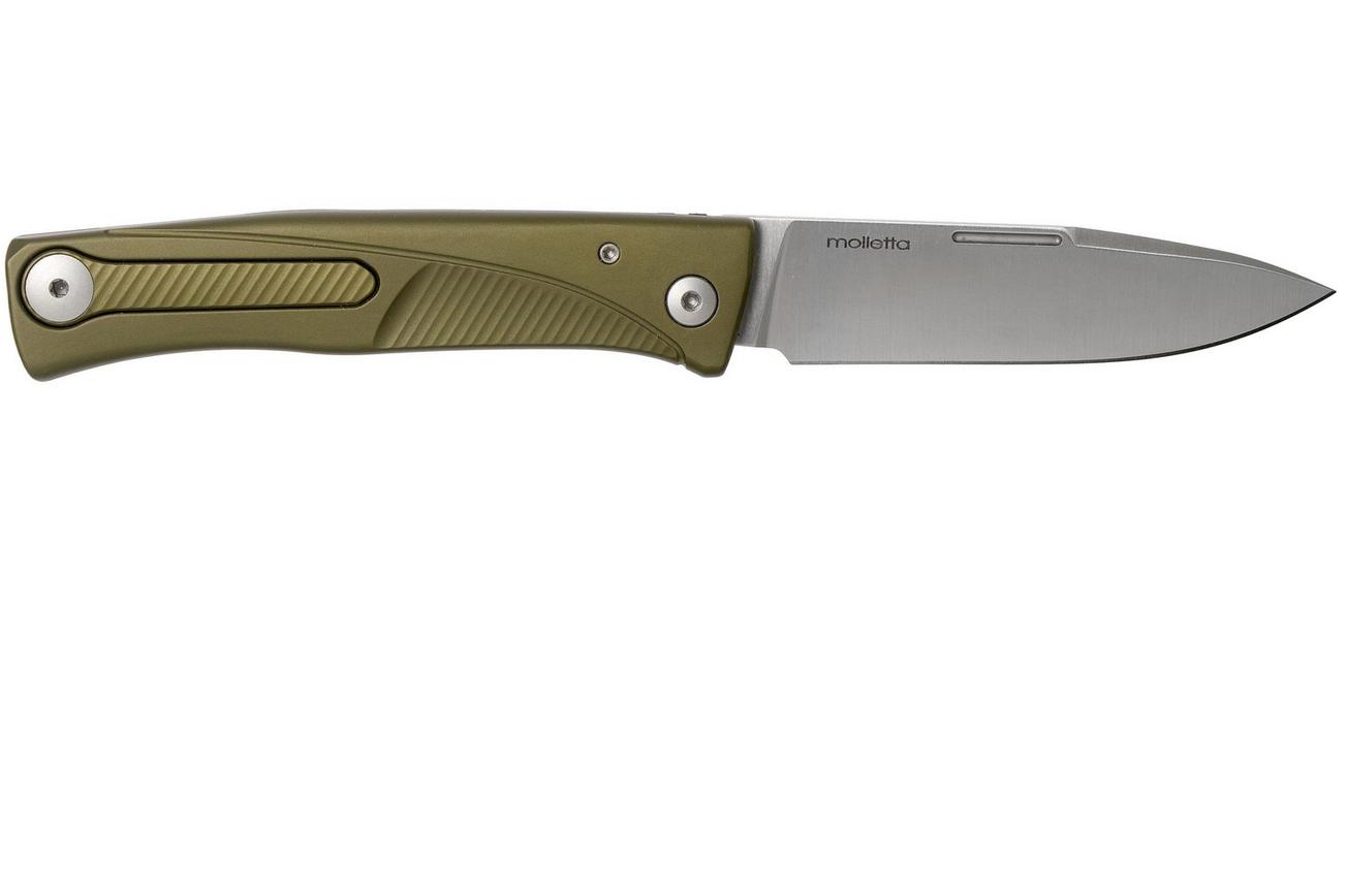 LionSteel Thrill green aluminum integral slipjoint zakmes