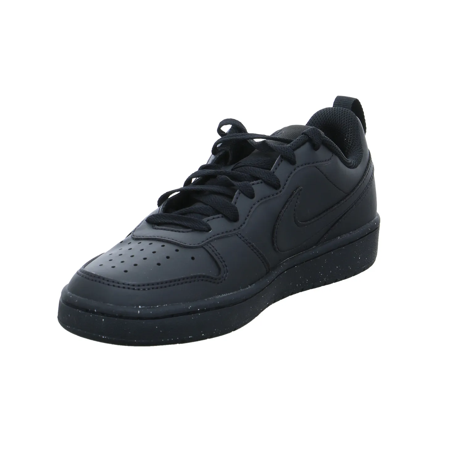 NIKE Kinder Sportschuh Schwarz Lederimitat