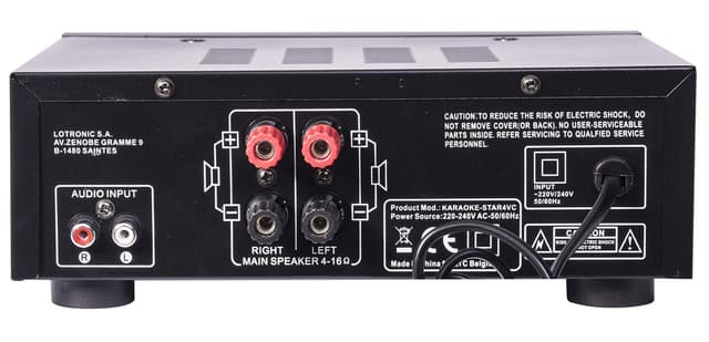 Karaoke-anlæg m. Bluetooth og ekko, 2 x 75W
