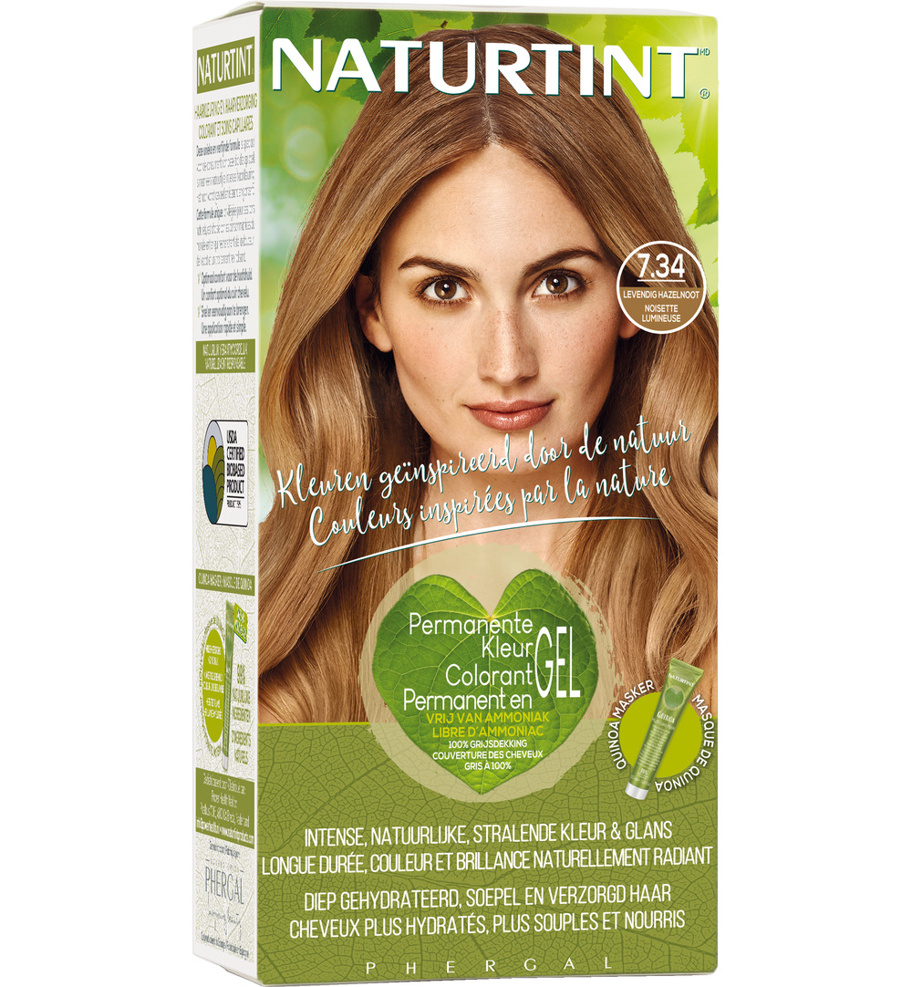 Naturtint 7.34 Helder Hazelnoot (170 ml)