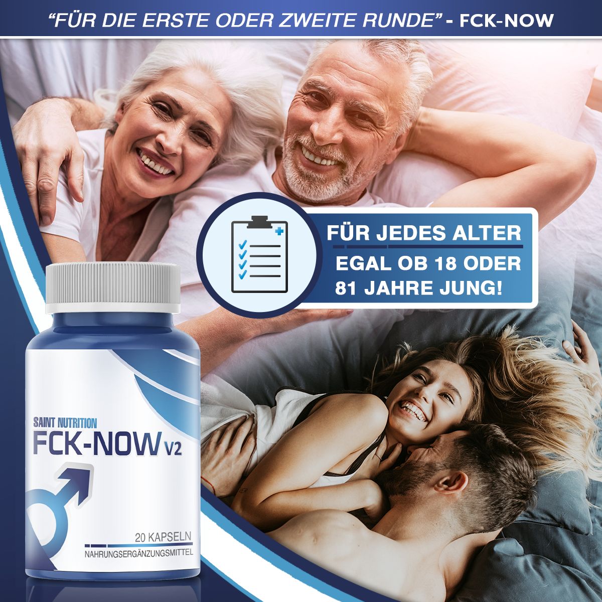Saint Nutrition | FCK-NOW Kapseln | Potenzmittel