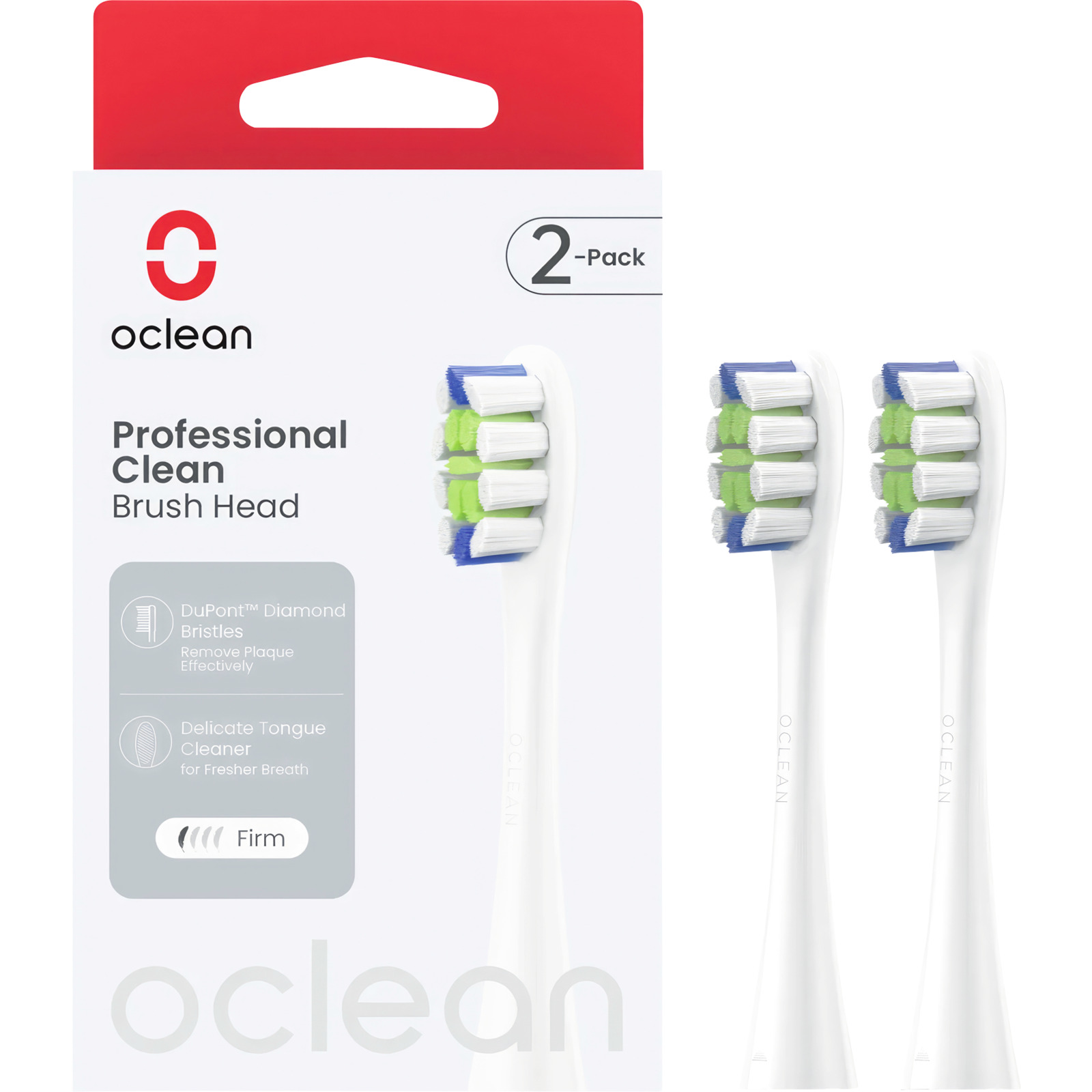 Oclean Professional clean Aufsteckbürsten Duo pack weiss