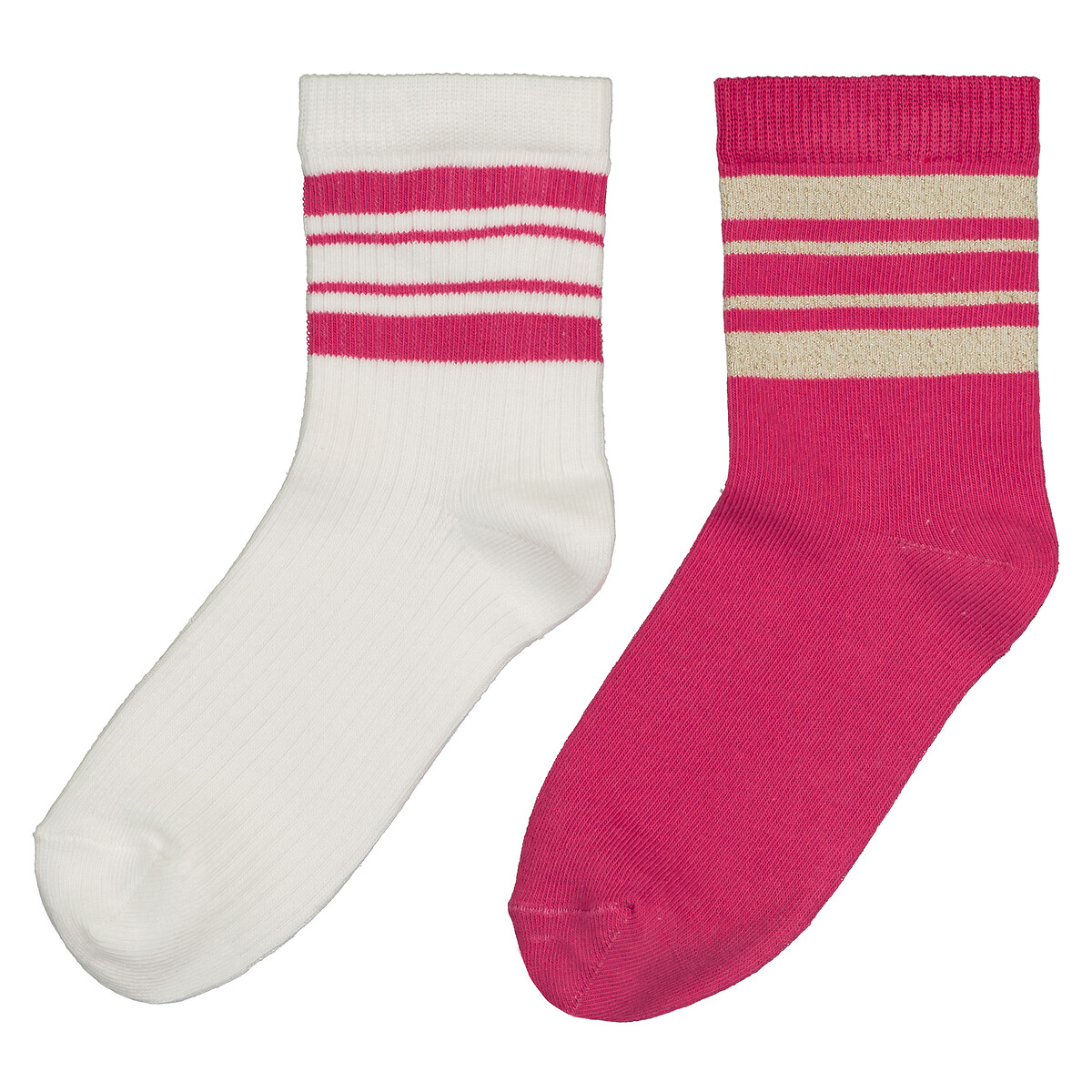 COLEÇÕES LA REDOUTE<br>Conjunto de 2 pares de meias, fabricadas na França