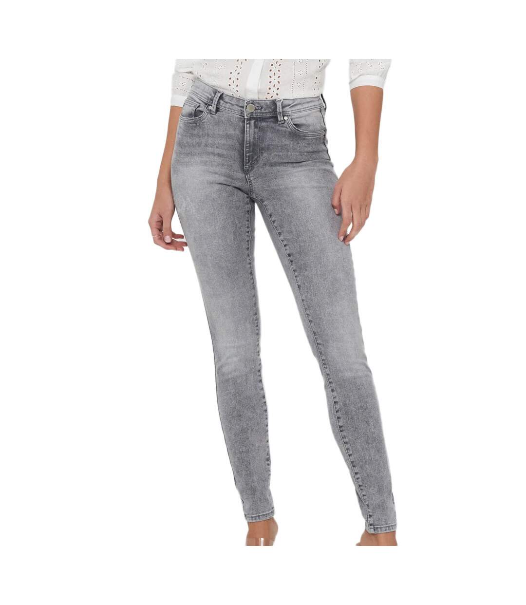 Jean Skinny Femme Gris Only Wauw