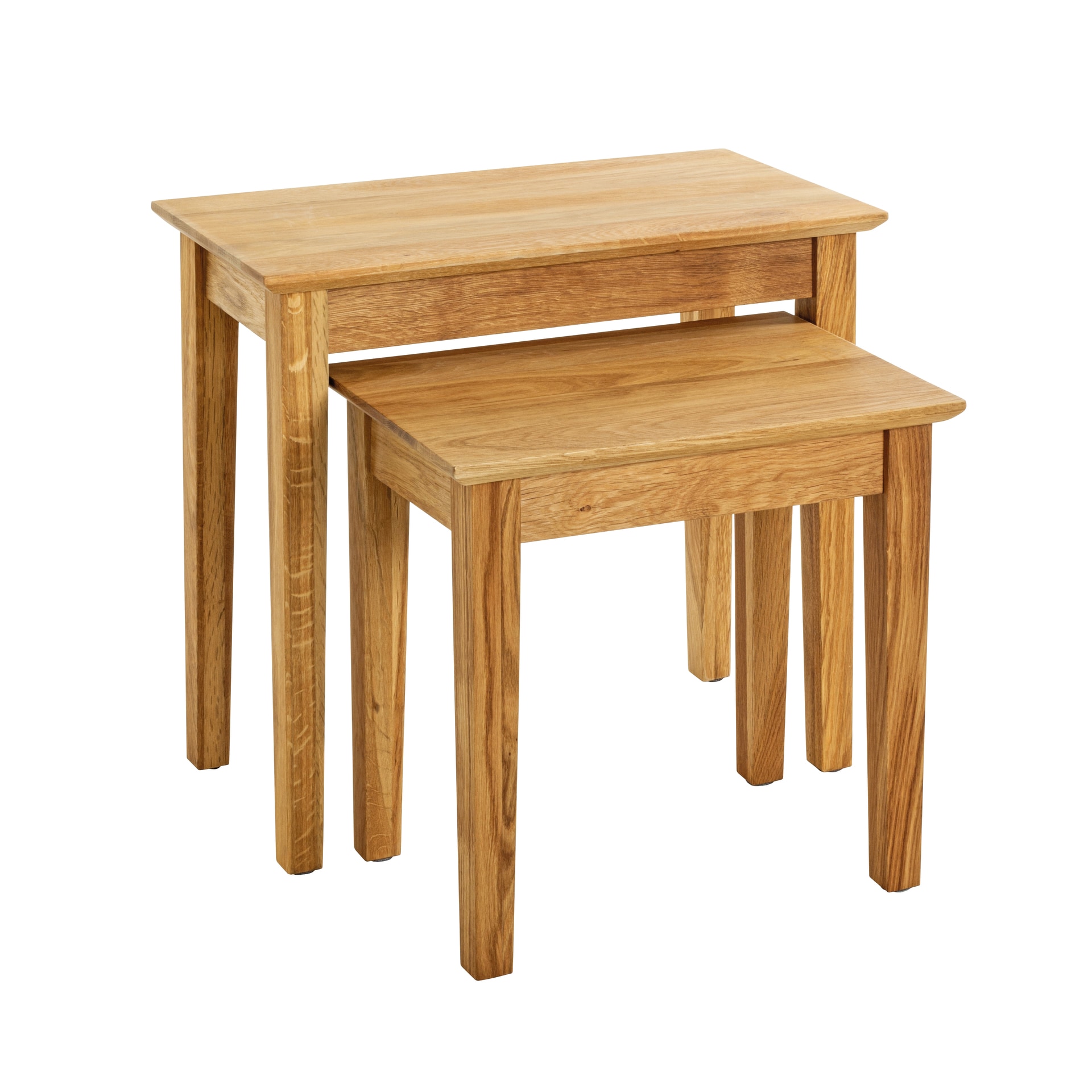 Beistelltisch 56 x 52 cm Eiche massiv braun