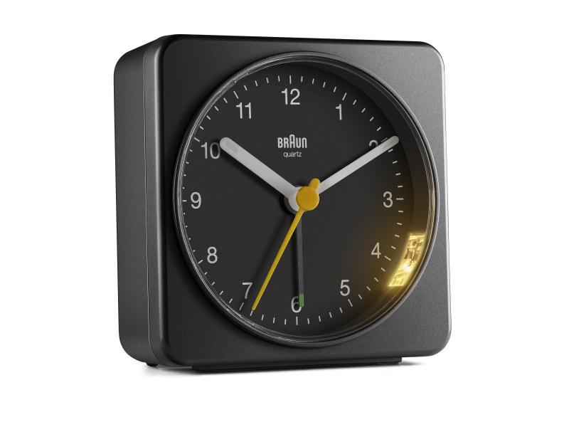 Braun Klassischer Wecker BC03 Schwarz Wecker