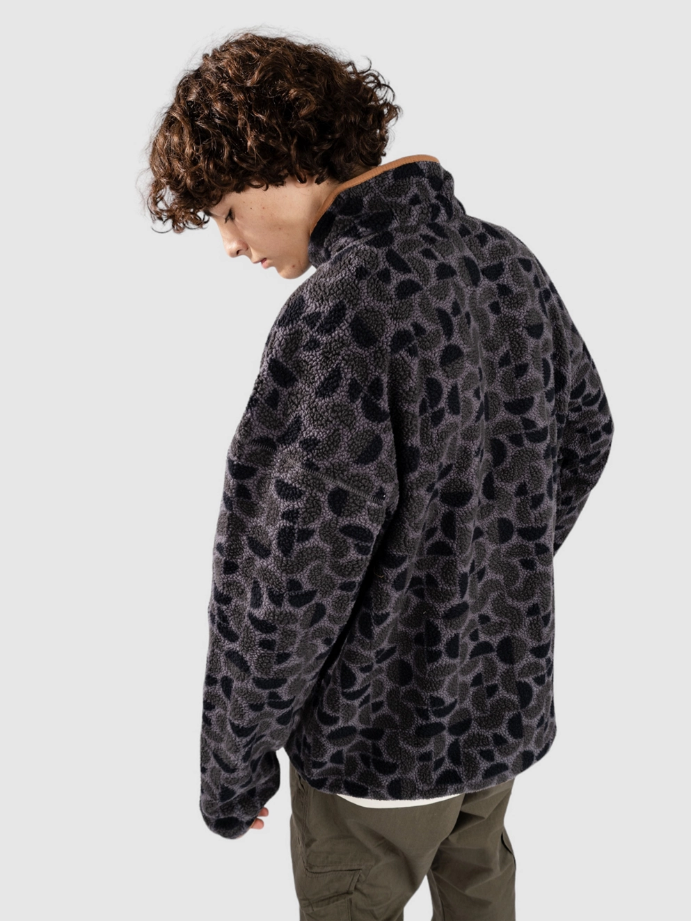 Columbia Helvetia II Printed Half Snap Fleece Zip Hoo black retroscap