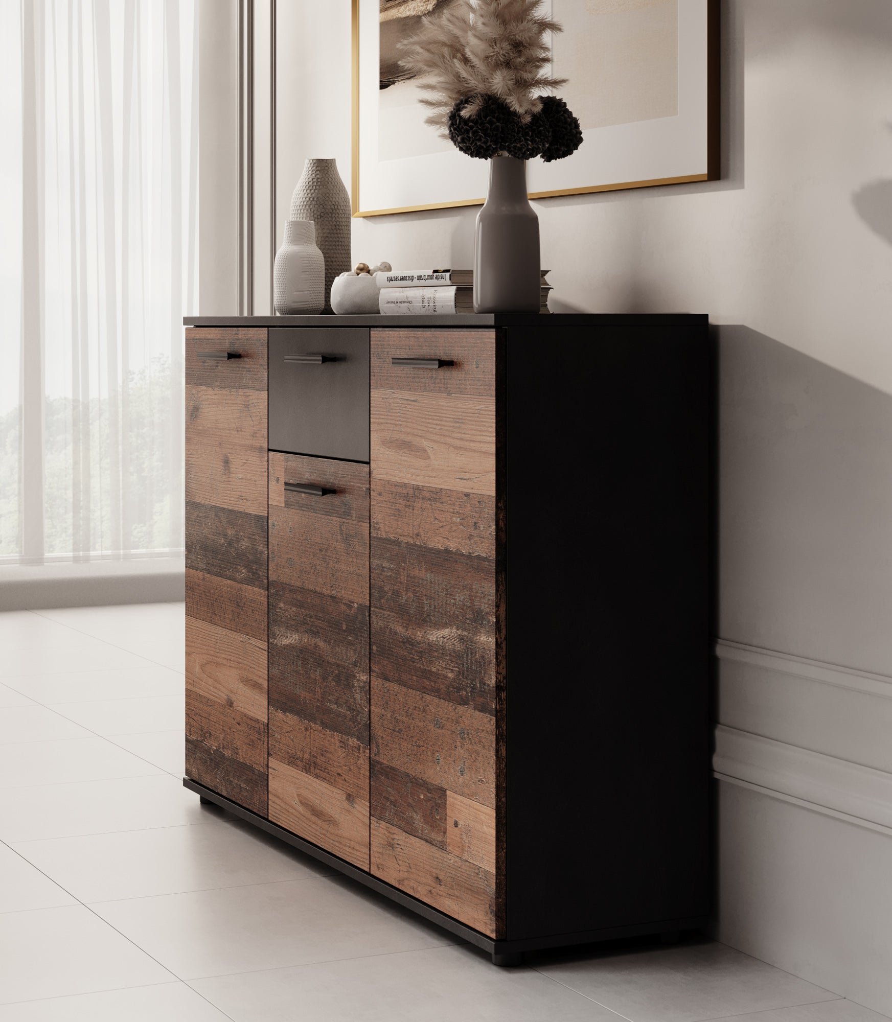 Bellini 2 - Dressoir - Donker/old wood - 120x33x85 cm