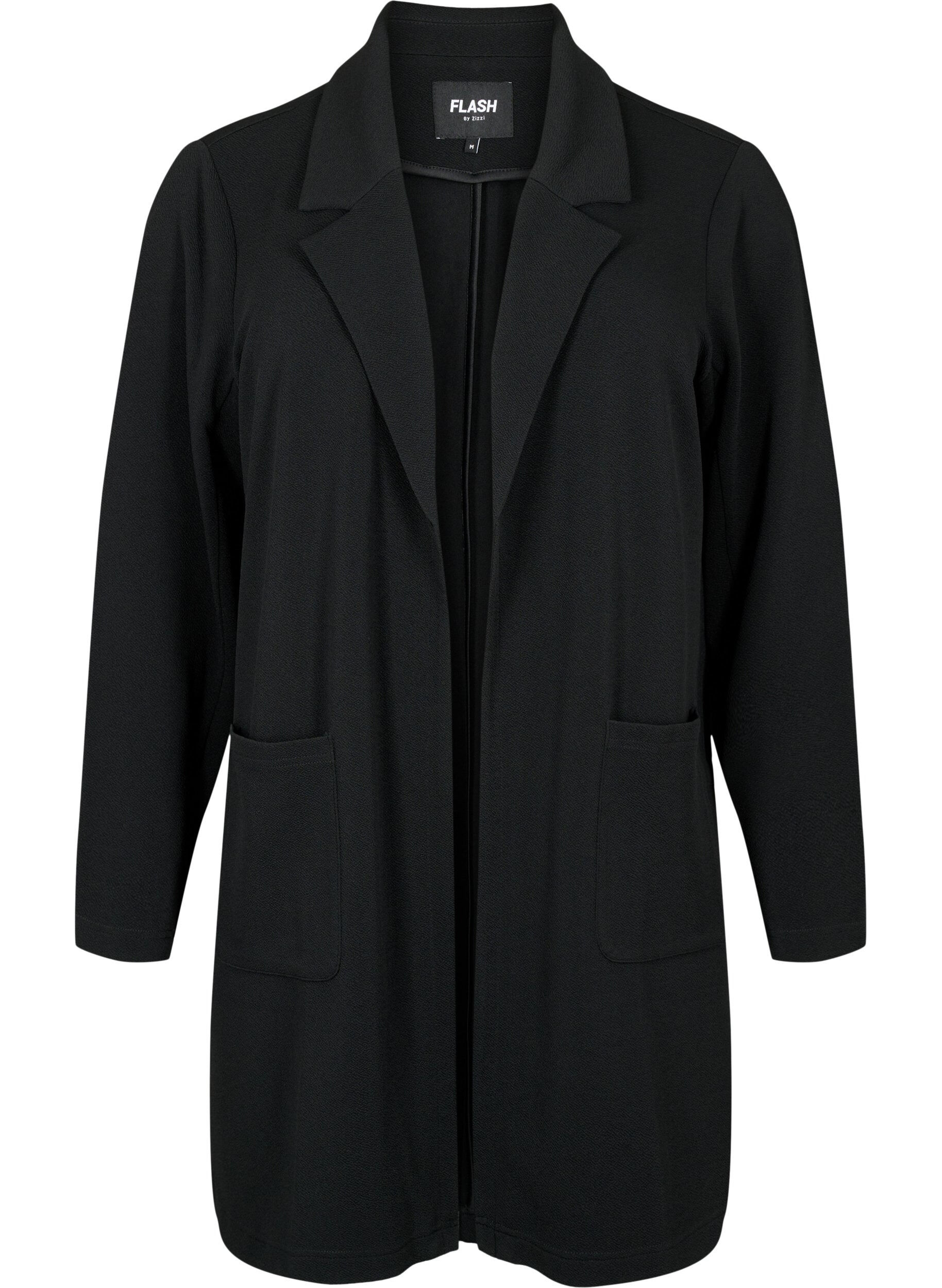 FLASH - Lang blazer med lommer