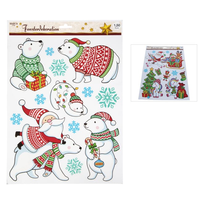 Fensterbilder - Weihnachten - 1 Bogen