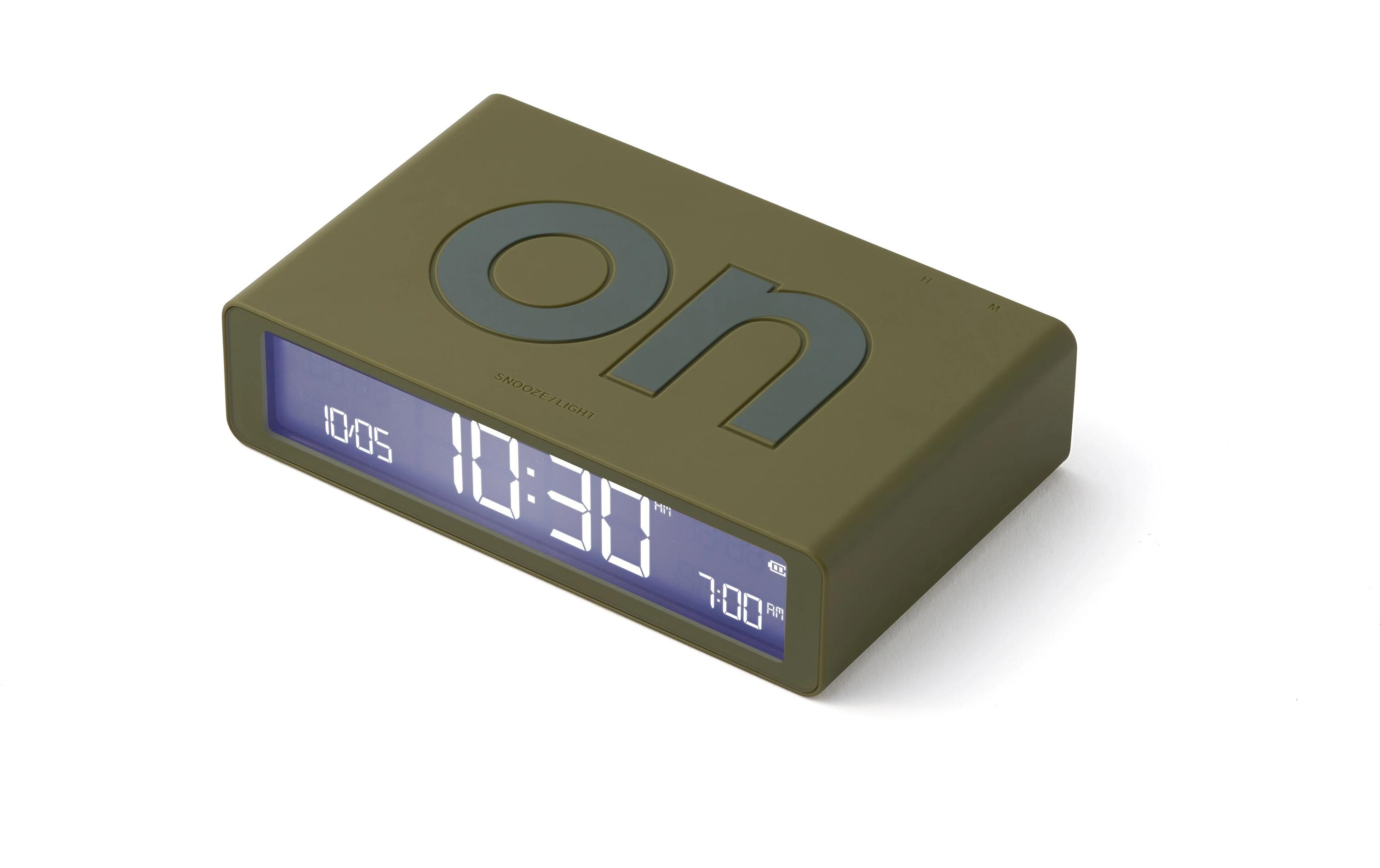Digitalwecker Flip Classic KhakiLCD-Wecker