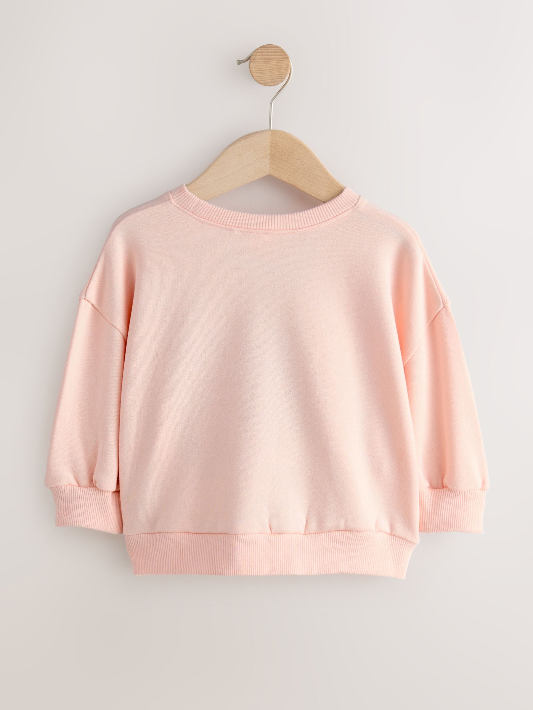Lichtroze feestelijke Friends Kerstmis - Sweatshirt met ronde hals (3 mnd-7 jr)